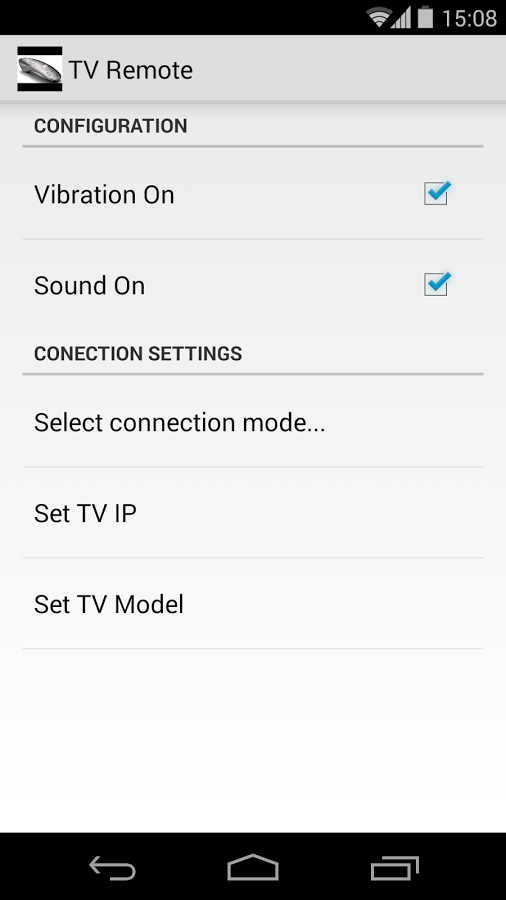 Easy Universal TV Remote Screenshot 1