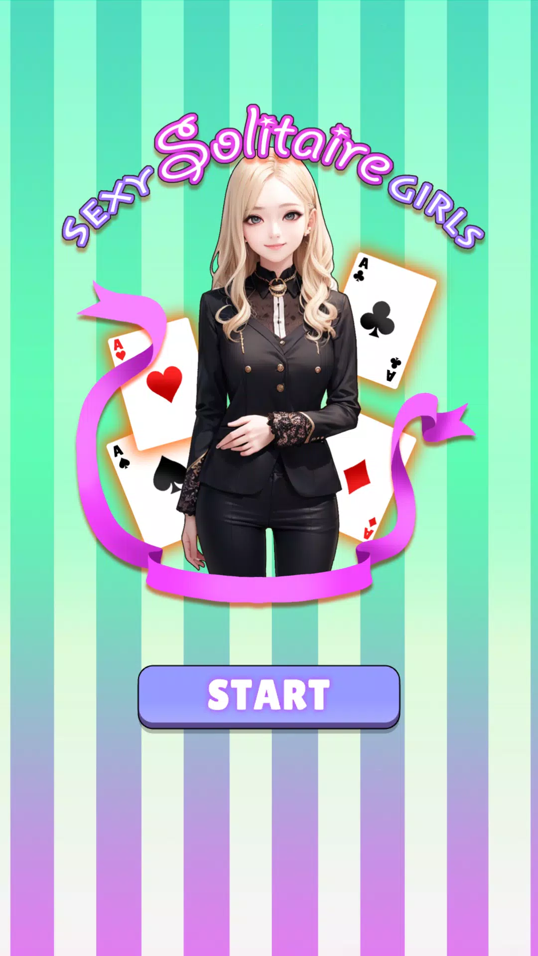 Sexy solitaire girls: ani card スクリーンショット 1