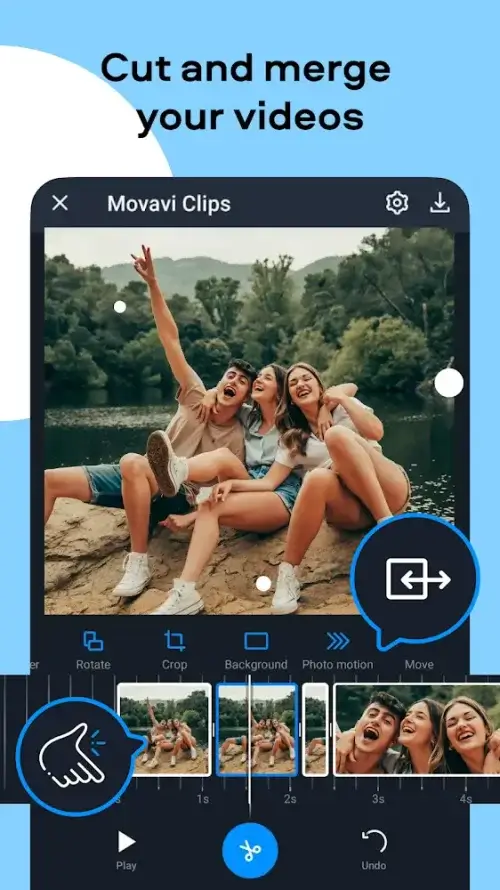 Movavi Clips ဖန်သားပြင်ဓာတ်ပုံ 3