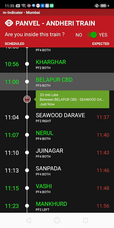 m-Indicator: Mumbai Local Zrzut ekranu 2