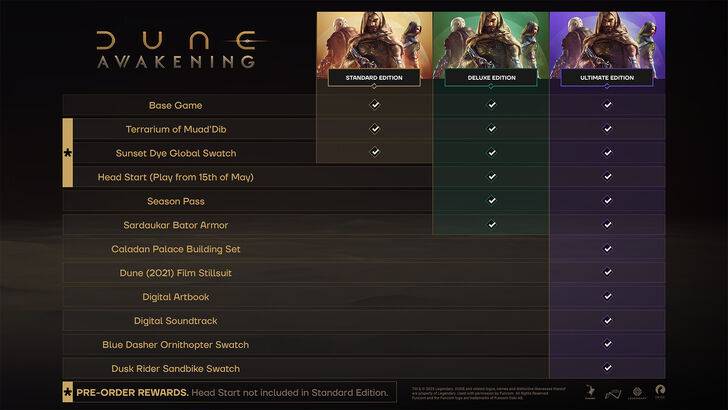 Dune: Awakening Ultimate Edition Contents