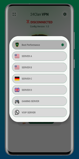 24clan VPN Lite SSH Gaming VPN Zrzut ekranu 4