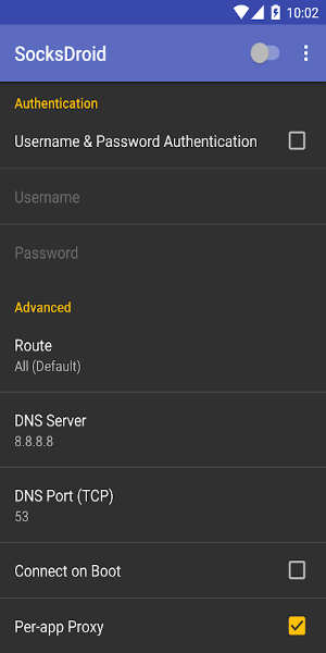 SocksDroid ภาพหน้าจอ 3