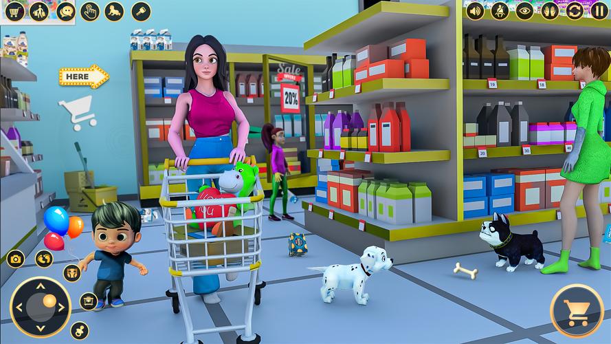 Mom Simulator Family Games 3D Tangkapan skrin 3