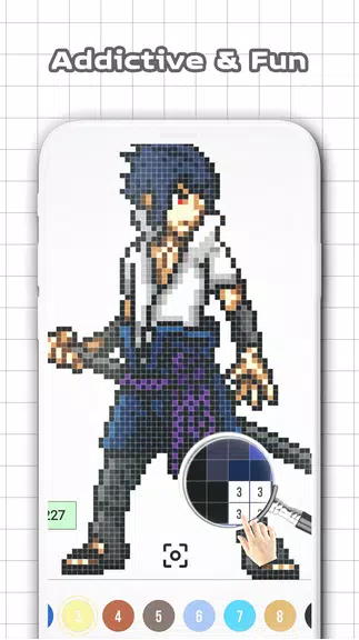 Color by Number - Naruto Sandbox Ninja Pixel应用截图第2张