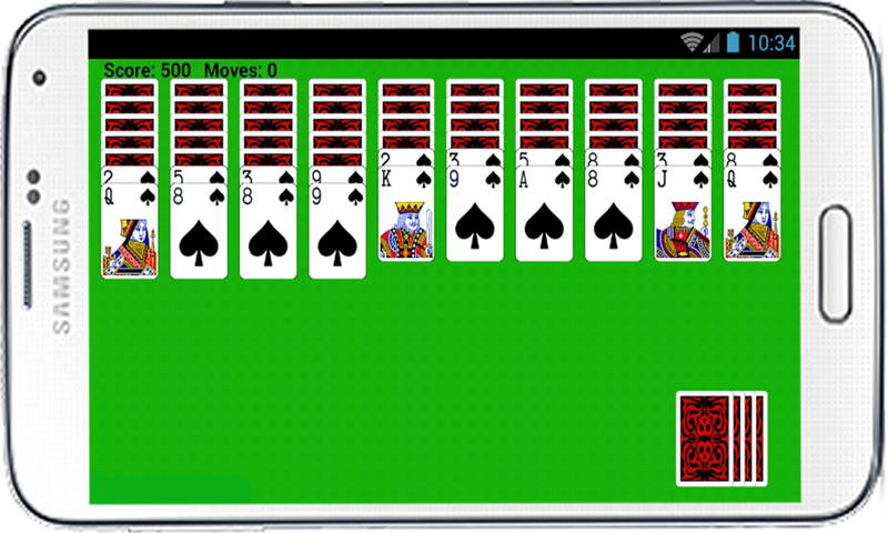 Spider Solitaire Free Game HD Capture d'écran 2