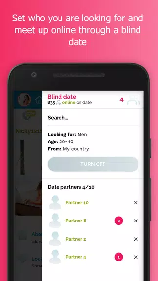 Blindr - Online blind date Скриншот 2