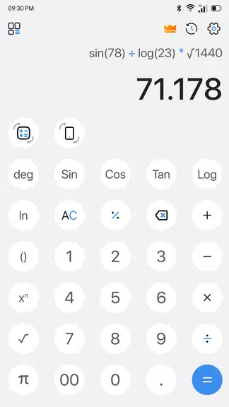 Simple Calculator for Android ဖန်သားပြင်ဓာတ်ပုံ 2