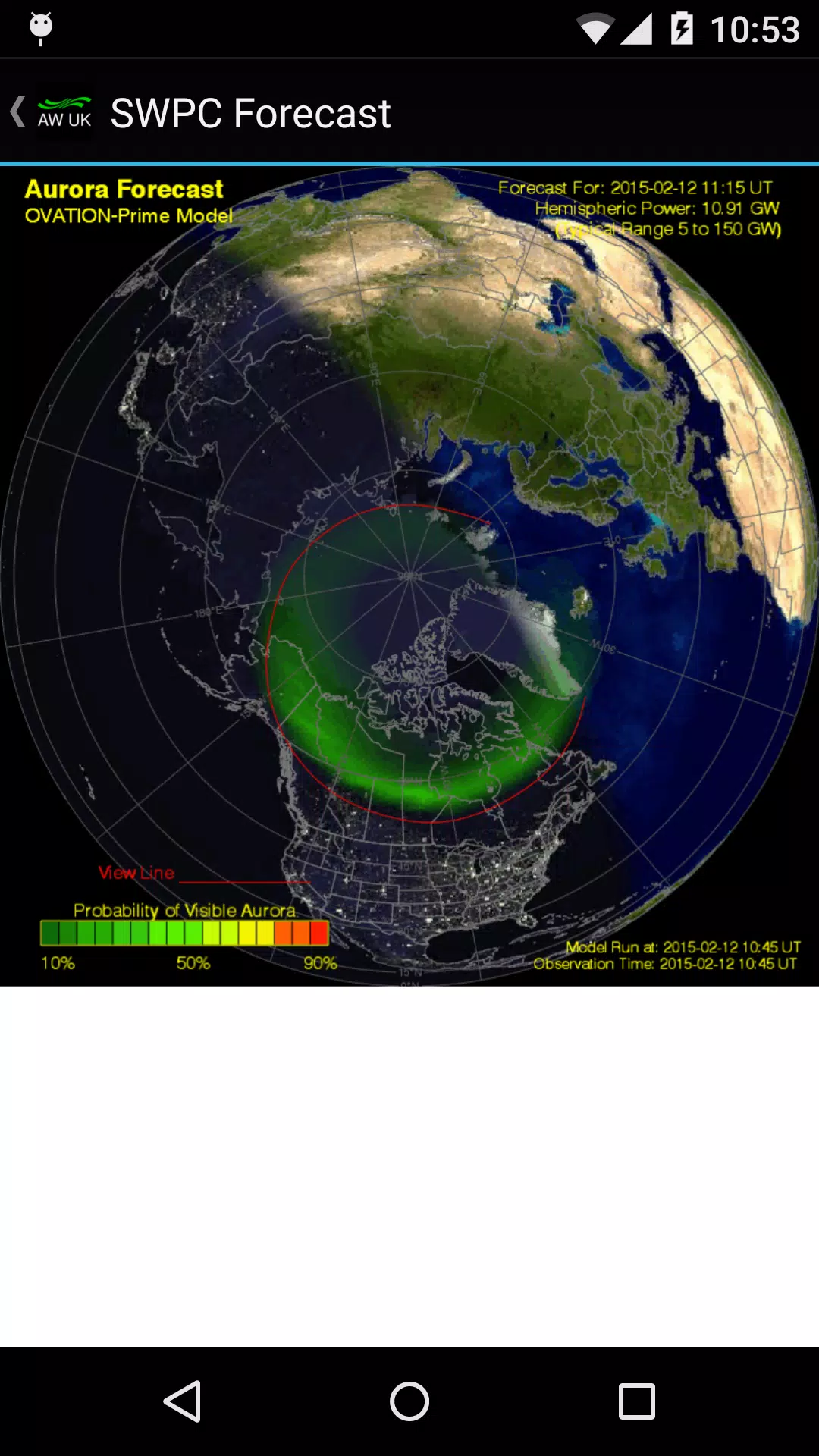 Aurora Watch (UK) স্ক্রিনশট 4
