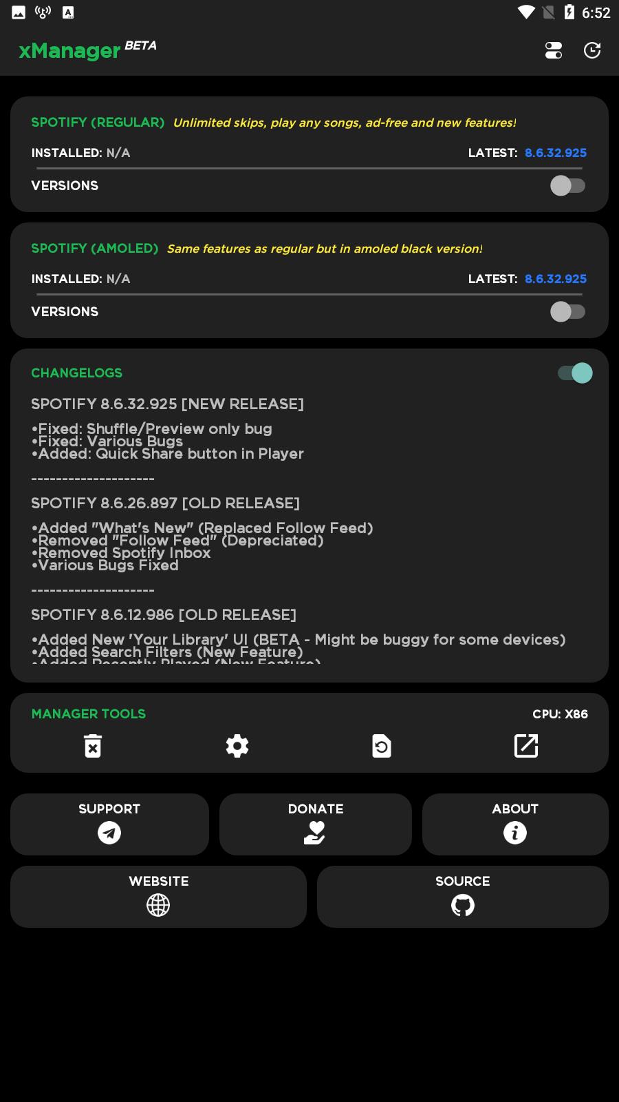 Schermata xManager For Spotify 4