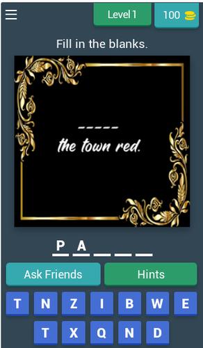 Fill in the Blank Word Quiz应用截图第1张