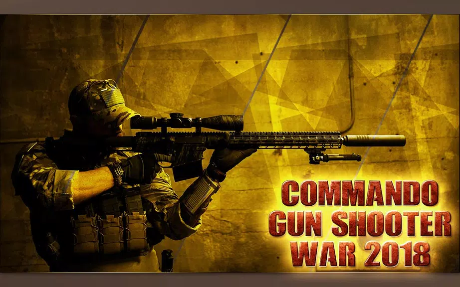 Commando Gun Shooter War 2018 Captura de pantalla 1