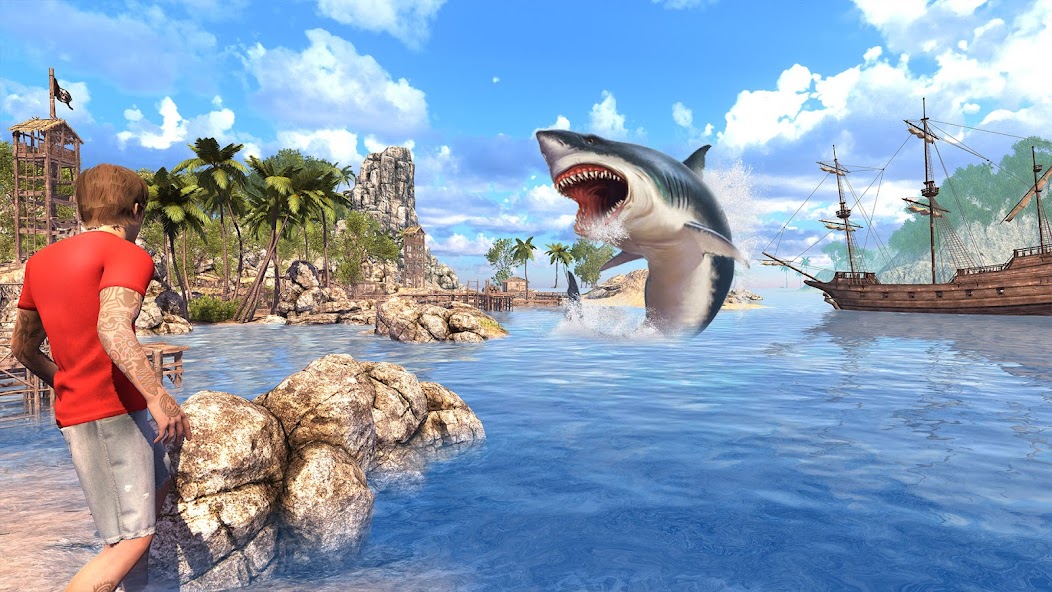 Angry Shark Games: Game 2024 Mod 스크린샷 1