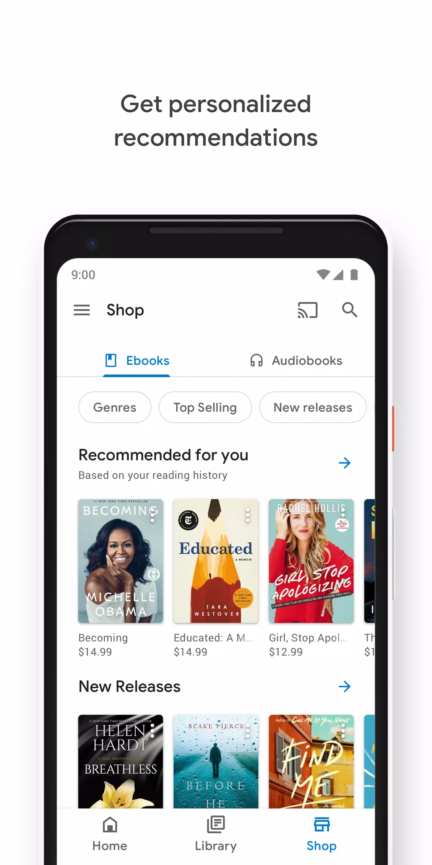 Schermata Google Play Books 1