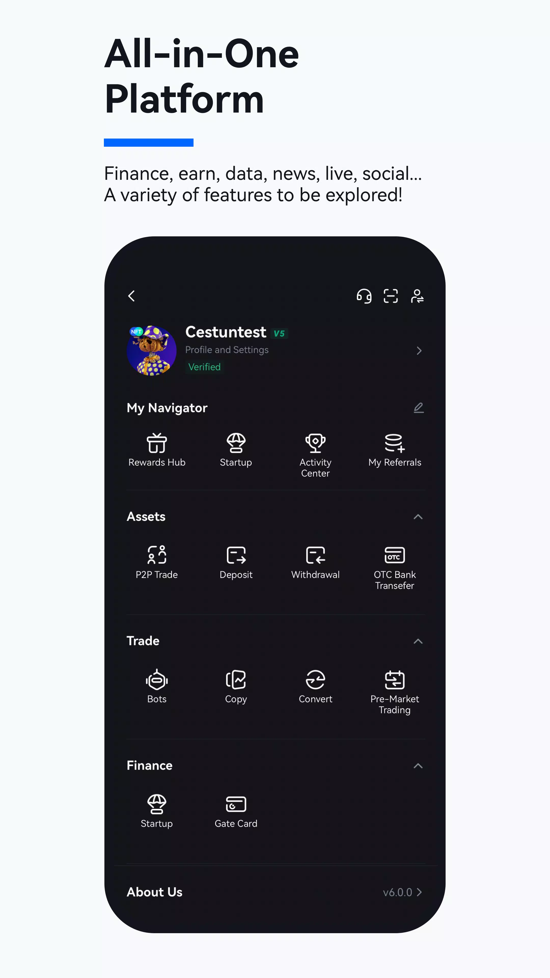 Schermata Gate.io 4