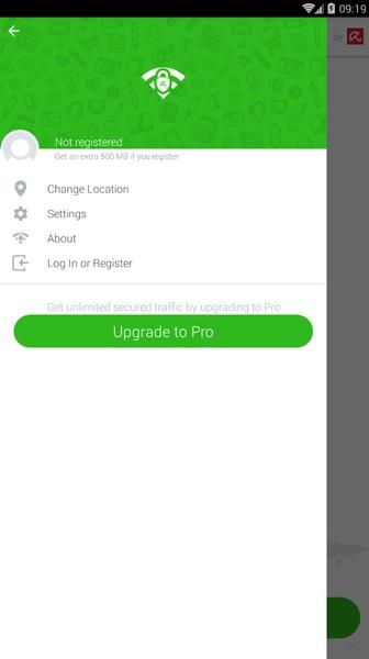 Avira Phantom VPN ဖန်သားပြင်ဓာတ်ပုံ 2