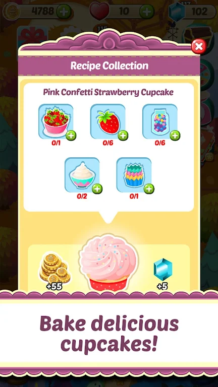 Mahjong Solitaire Cupcake Bake Ekran Görüntüsü 4