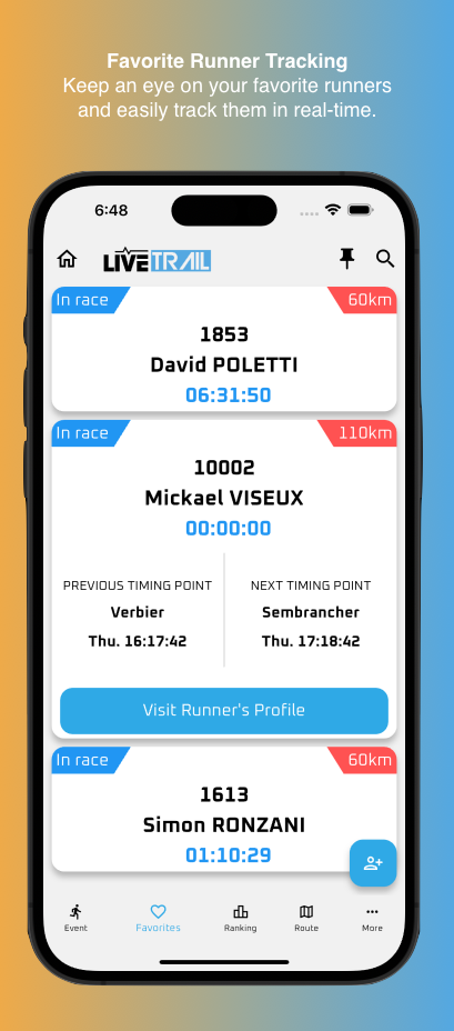 LiveTrail Tangkapan skrin 3
