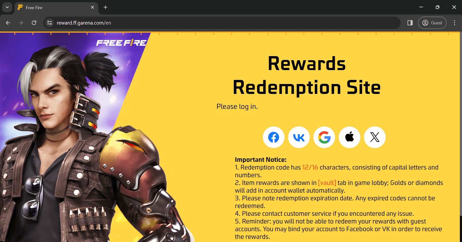 Get Your Free Fire Redeem Codes for December 2023