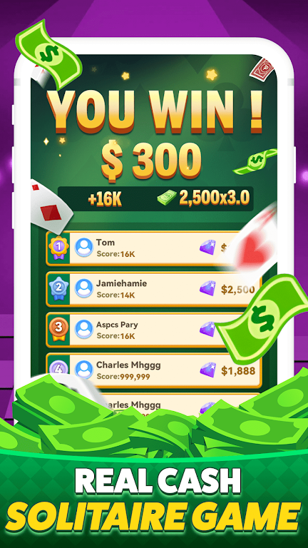 Solitaire Clash-Win Cash Tangkapan skrin 3