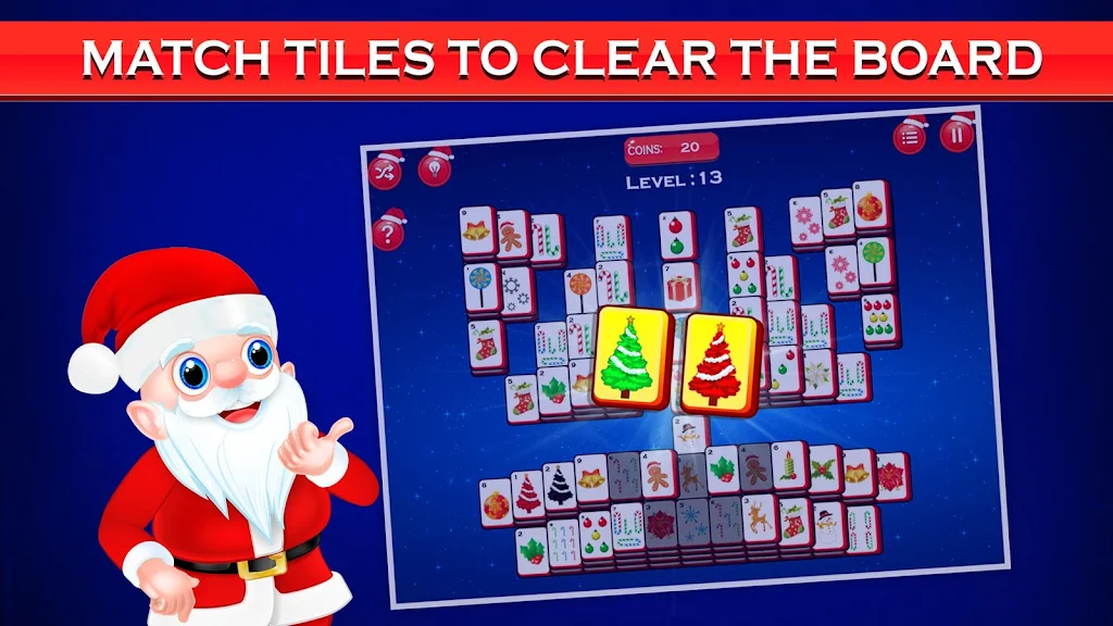Mahjong Deluxe - Christmas Fun Скриншот 2
