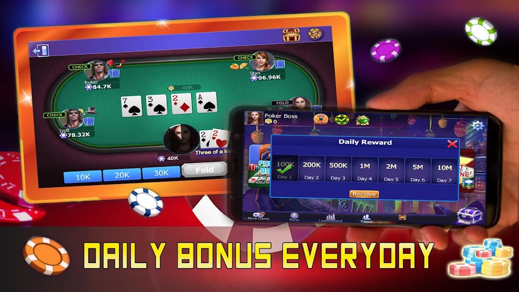 Poker Boss: Texas Holdem Offline Captura de tela 2