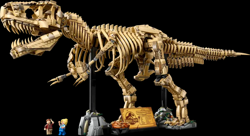 LEGO onthult massieve 3-voet Jurassic Park T-Rex Skeleton Set