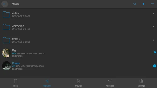 nPlayer Schermafbeelding 1