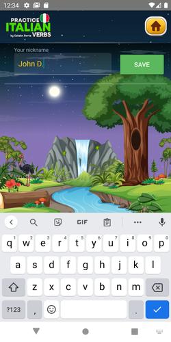 Learn Italian Verbs Game Screenshot 3