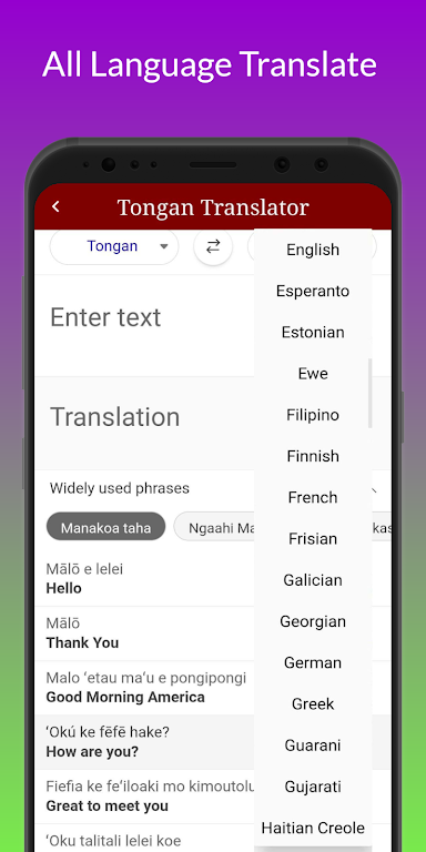 Tongan Translator Captura de pantalla 2