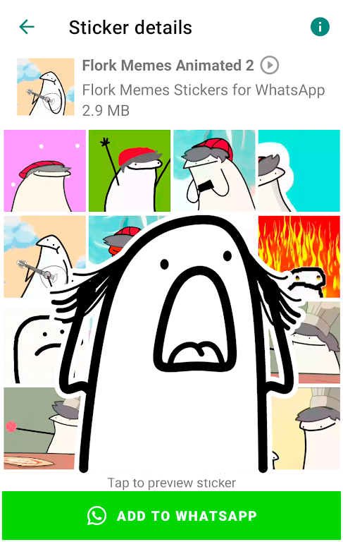 Flork memes stickers WASticker Screenshot 2