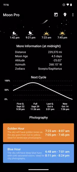 My Moon Phase - Lunar Calendar ภาพหน้าจอ 2