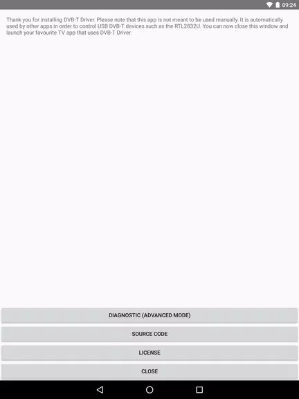 Schermata DVB-T Driver 3