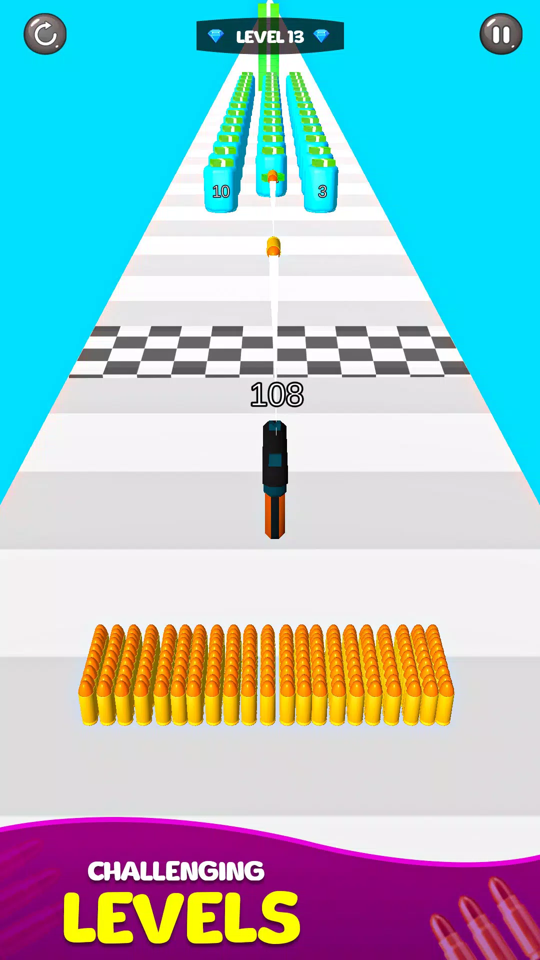 Merge Bullet Army Game Run 3D ภาพหน้าจอ 3