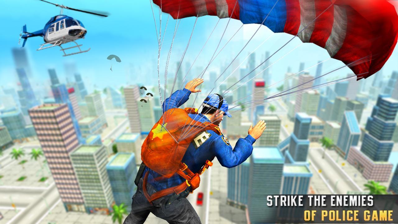 US Police Free Fire - Free Action Game Ekran Görüntüsü 1