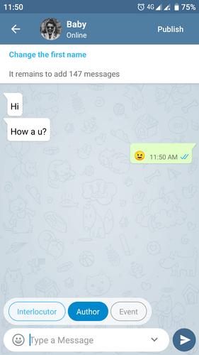 Fake Chat Messenger — TeleFake應用截圖第4張