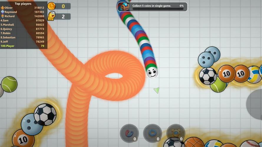 Slinky Snake: Worm.io Game Ekran Görüntüsü 2