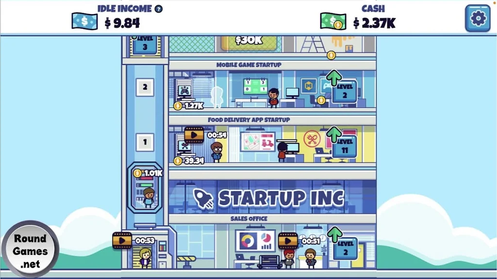 Idle Startup Tycoon Captura de pantalla 1