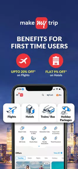 MakeMyTrip Hotels, Flight, Bus应用截图第2张