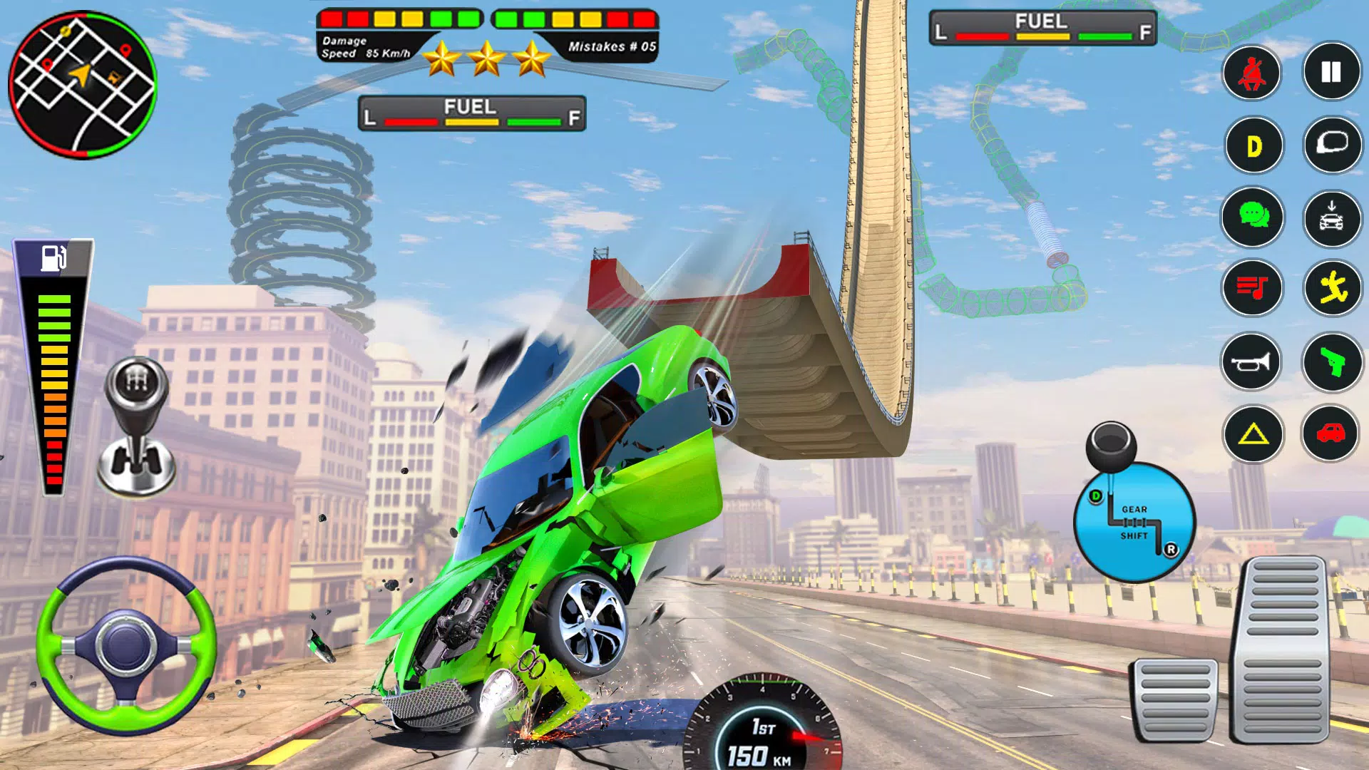 Mega Ramp Car Crash Simulator 스크린샷 3