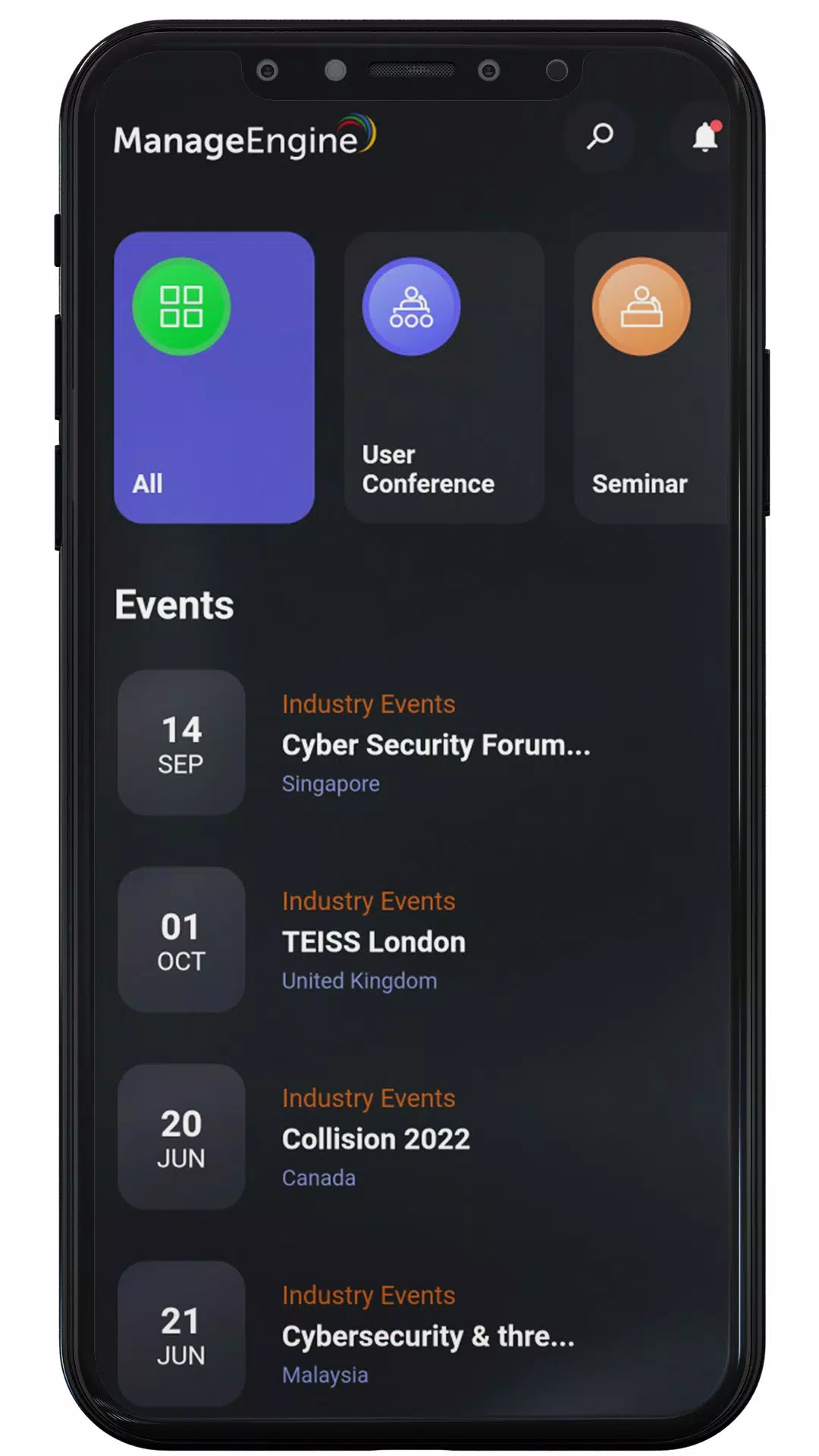 ManageEngine Events Ekran Görüntüsü 2