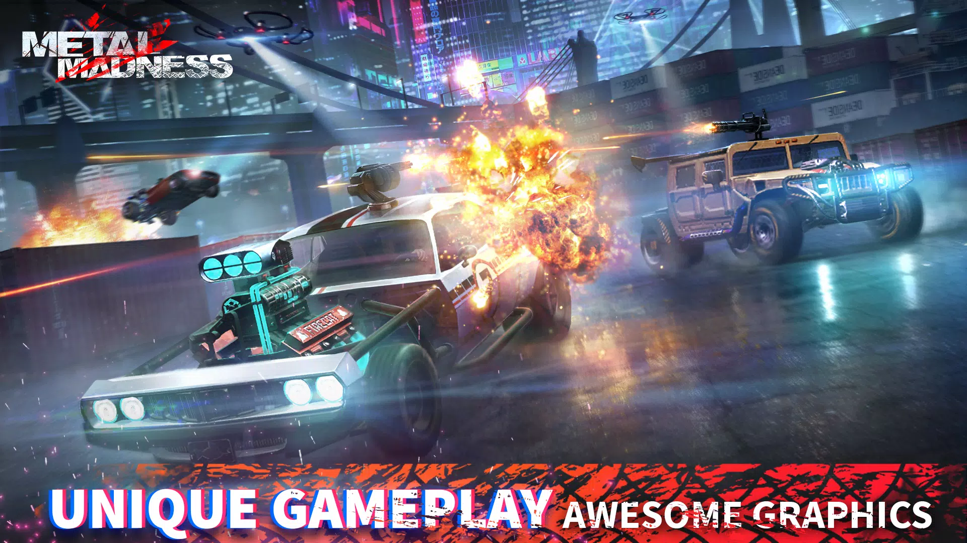 METAL MADNESS PvP: Car Shooter Schermafbeelding 2