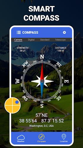 Digital Compass - GPS Compass স্ক্রিনশট 2