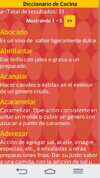 DiccionariodeCocina ဖန်သားပြင်ဓာတ်ပုံ 2