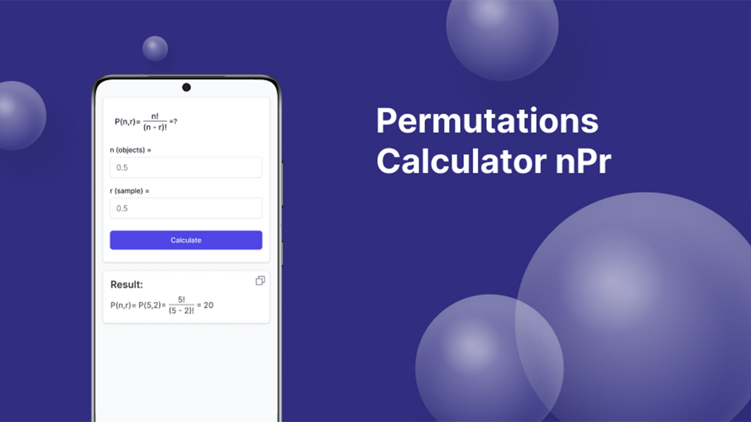 Permutations Calculator Tangkapan skrin 3
