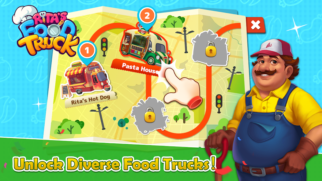 Rita’s Food Truck:Cooking Game Mod应用截图第2张