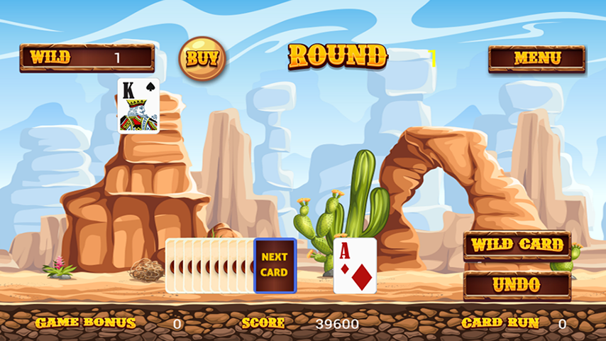 Wild West Tri Peaks Solitaire スクリーンショット 2
