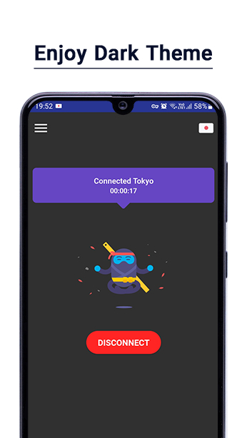 Ninja VPN – Faster, Safer Internet Captura de pantalla 1
