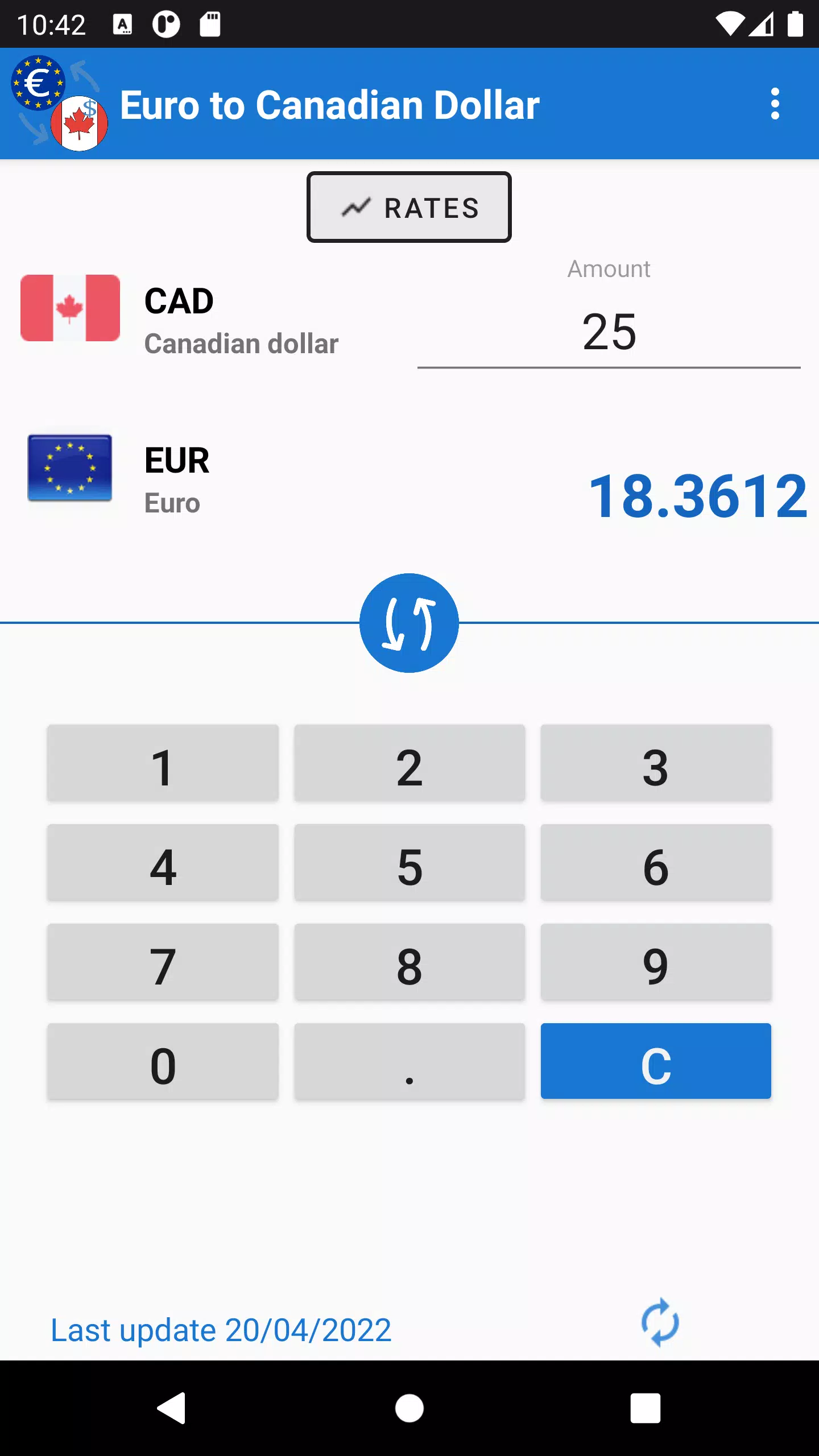 Euro to Canadian Dollar स्क्रीनशॉट 3
