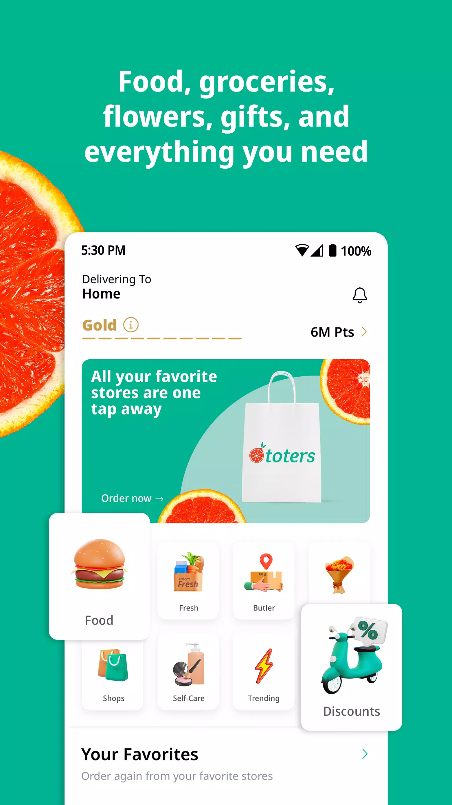 Toters: Food Delivery & More Screenshot 2